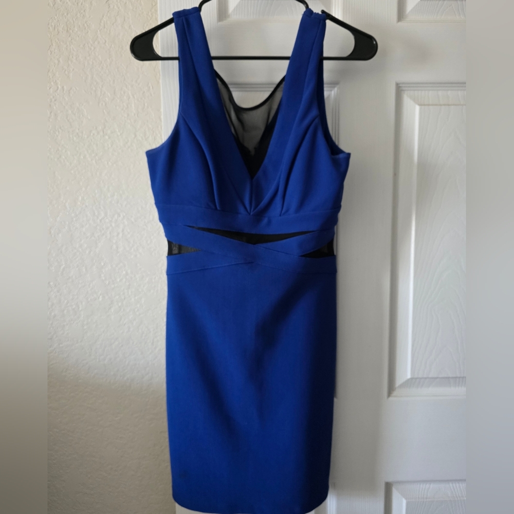 Deb Royal Blue Cutout Mini Dress